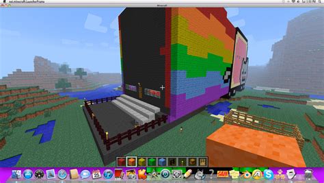 Minecraft Nyan Cat House Day2 Pic 2 By Ghostriderwolf On Deviantart