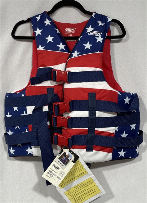 Dbx Uscg Approved Life Vest Type Iii Pfd American Series Sz Adult Lxl