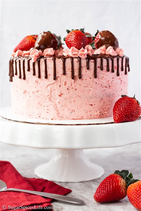 Chocolate Covered Strawberry Cake Recipe Sugar Spices Life