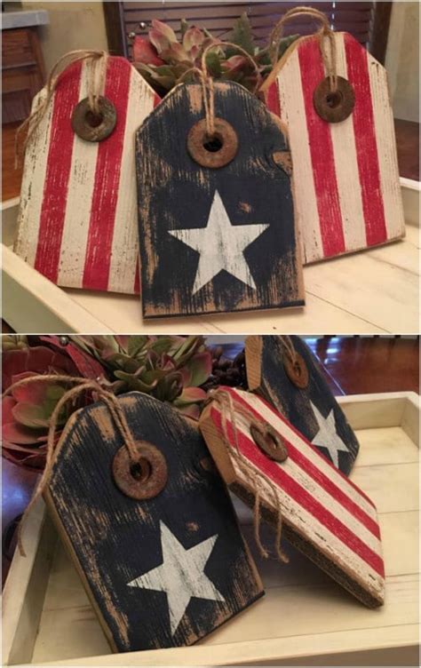 16 Diy Rustic Wooden Fourth Of July Decor Ideas Style Motivation