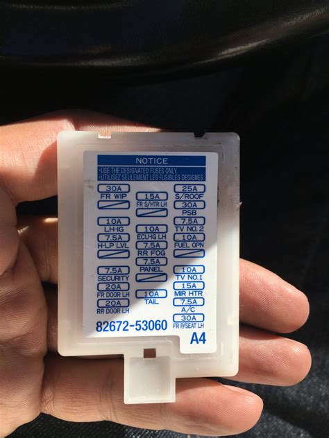 Lexus Is250 Fuse Box Diagram