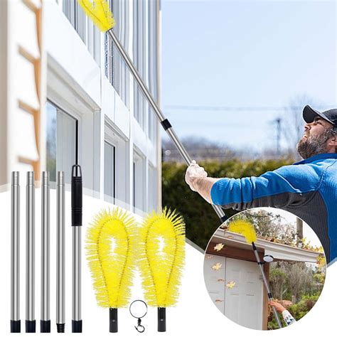 Vadktai Gutter Cleaning Brush Roofing Guard Cleaner Tool With