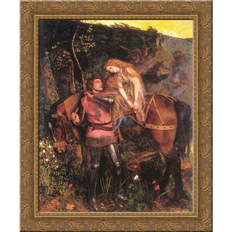 La Belle Dame Sans Merci 20x23 Gold Ornate Wood Framed Canvas Art By Hughes Arthur Walmart