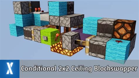 Compact Conditional 2x2 Ceiling Blockswapper Minecraft Map