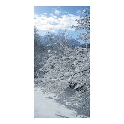 Banner Snowy Branches Fabric X Cm Gillgrens Dekor