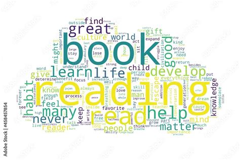 Word Cloud Of Reading Concept On White Background Stock Illustration