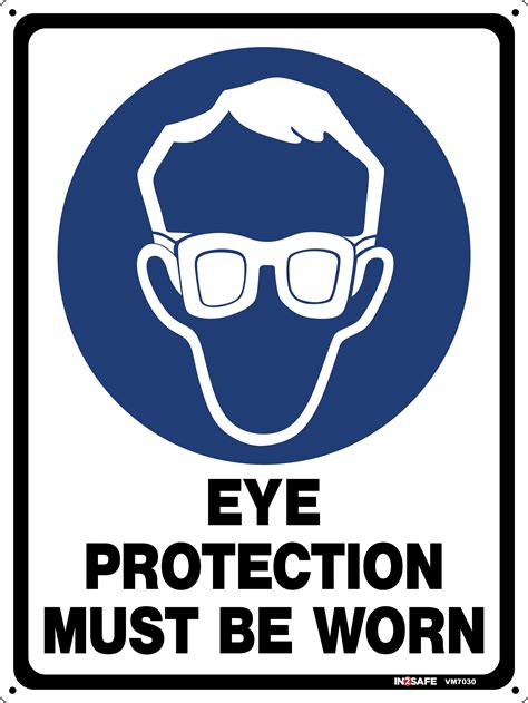 MANDATORY Eye Protection Must Be Worn Sign Westpeak New Zealand