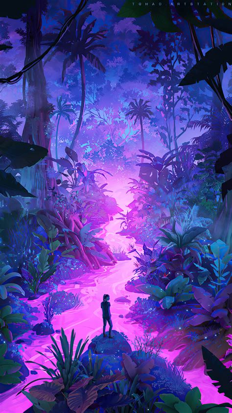 540x960 Neon Jungle Art 4k 540x960 Resolution Hd 4k Wallpapers Images