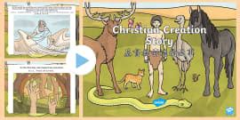 Christian Creation Story Word Mat Teacher Made Twinkl