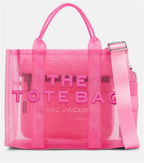 marc jacobs  small mesh tote bag  pink lyst canada