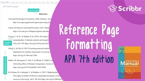 how to create reference page apa