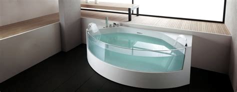 Ergonomic Corner Bathtub With Whirlpool Function By Teuco Interior