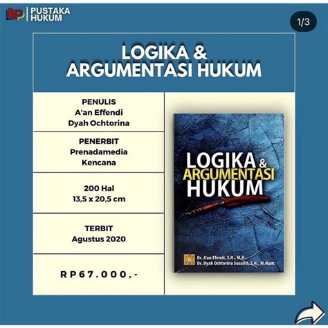 Jual Buku Logika Dan Argumentasi Hukum Shopee Indonesia