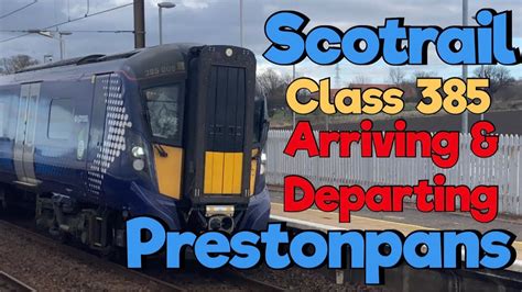 Scotrail Class385008 385013 Arriving And Departing Prestonpans