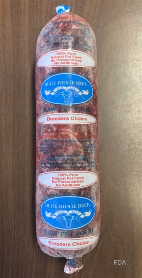 Blue Ridge Beef Breeder's Raw Pet Food Recalled For Salmonella