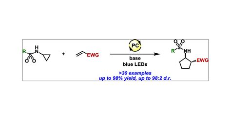 Diastereoselective Photoredox Catalyzed 3 2 Cycloadditions Of N