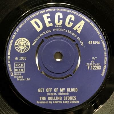 中古 盤質B Get Off Of My Cloud Singer Not The Song The Rolling Stones