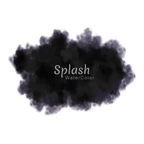 Premium Vector Black Grunge Splash Watercolor Vector Background