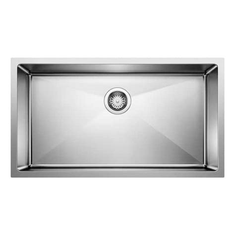 Blanco Quatrus R Undermount Stainless Steel In Single Bowl Kitchen