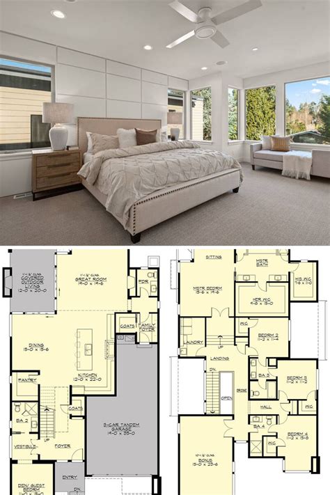 Two story 4 bedroom sunoria contemporary style home floor plan – Artofit