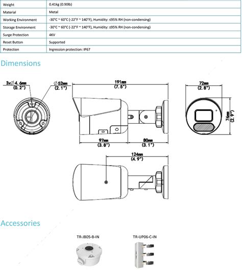 Uniarch Unv Tri Guard Mp K Bullet Network Camera Ipc B P Af Kc By