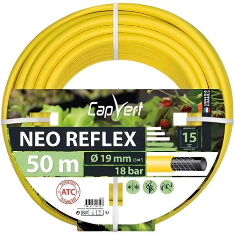 Tuyau d arrosage Néo Reflex Cap Vert Diamètre 19 mm Longueur 50 m