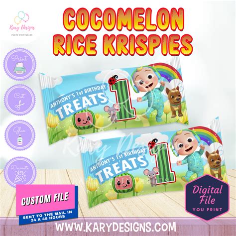 Cocomelon Rice Krispies V2 Kary Designs