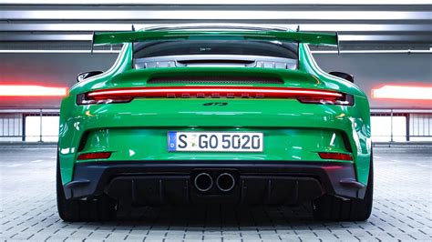 New Porsche 992 Gt3 2022 First Look And Details Crazy Spec Python Green Color Youtube