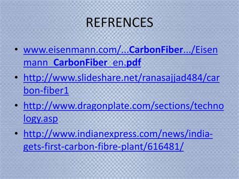 Carbon fiber and it's applications | PPT