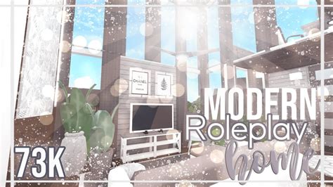 Roblox Bloxburg Modern Roleplay Home 73k Youtube