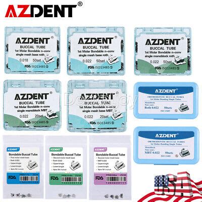 Azdent Dental Orthodontic Buccal Tubes St Nd Molar Roth Mbt