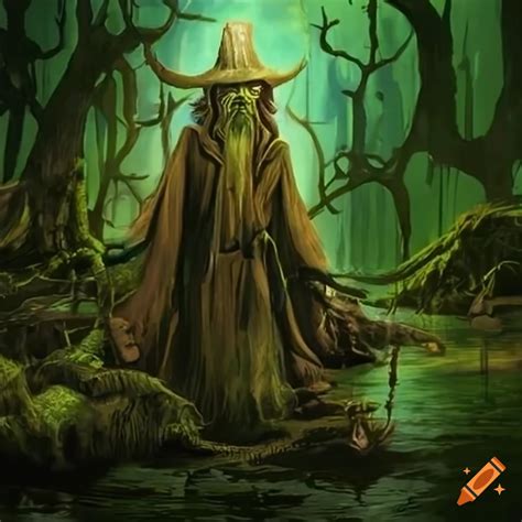 Swamp Wizard Illustration On Craiyon