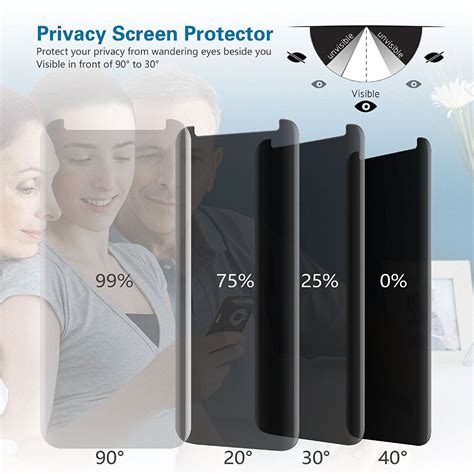 Privacy Filter 3D Tempered Glass Full Coverage Film Anti Glare