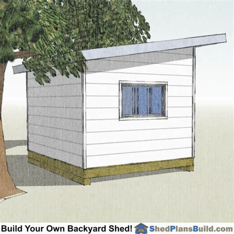 10x12 Modern Shed Plans | Bulid A Modern Studio Shed