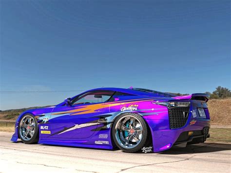 Freestyle Digital Lexus Lfa Mixes Slammed Drift Attitude With Muscle