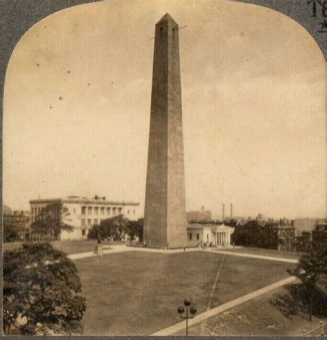 Boston Massachusetts Bunker Hill Monument Stereoview Photo EBay