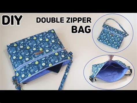 Diy Double Zipper Shoulder Bag Tote Bag Sewing Tutorial