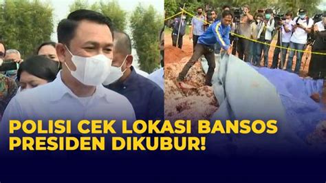 Pernyataan Lengkap Polisi Usai Cek Lokasi Bansos Presiden Dikubur Di Depok