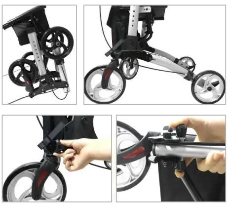 OasisSpace OS 9202B Stand Up Rollator Walker Instruction Manual