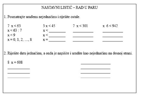 Tekstualni Zadaci Iz Matematike Za 2 Razred Osnovne Skole Deljenje