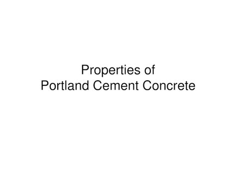 PDF Properties Of Portland Cement Concrete Civil Handouts 17