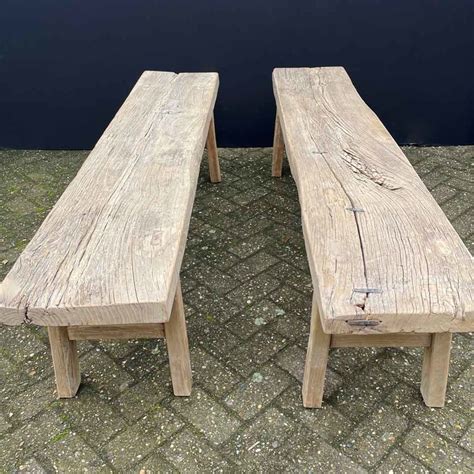 Kb Wooden Bench Houten Banken En Krukjes Voor Binnen En Buiten