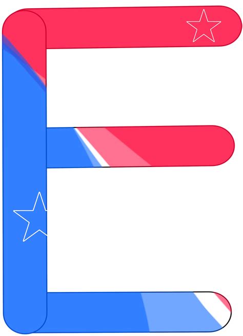 alphabet a to z in American flag color theme 46853683 PNG