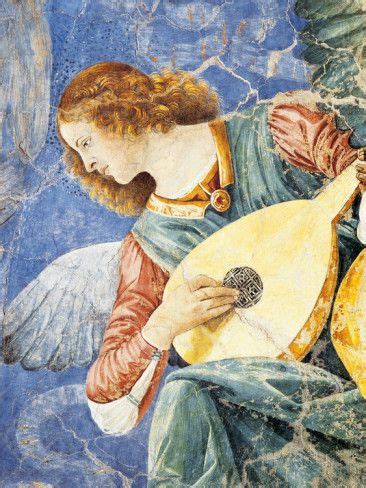 Ange musicien Reproduction procédé giclée Premium par Sandro Botticelli