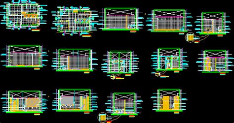 Banos Publicos En DWG Librería CAD