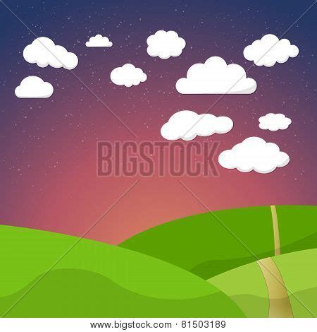 Cartoon Retro Night Vector & Photo (Free Trial) | Bigstock