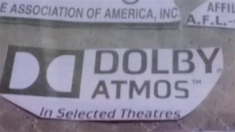 Dolby Atmos In Selected Theatres Logo Youtube