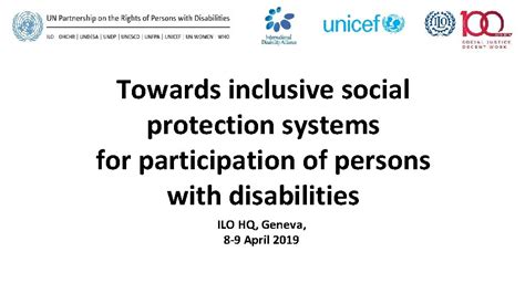 Towards Inclusive Social Protection Systems For Participation Of