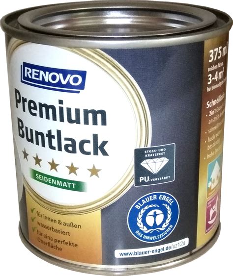 375ml Renovo Premium Buntlack seidenmatt RAL6003 Moosgrün Lack matt