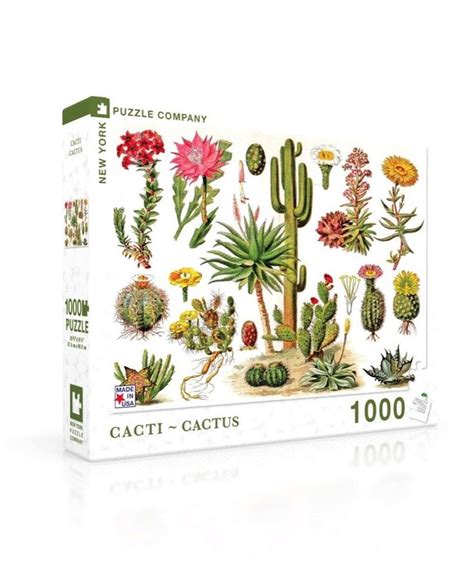 Piece Cacti Puzzle Puzzle Jigsaw Puzzles Cactus